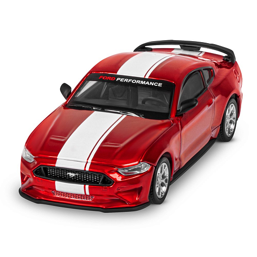 ТМ "Автопанорама" Машинка металлическая 1:43 Ford Mustang GT, красный, тюнинг, откр. двери, свободный ход колес, в/к 23,5*10*4 см в Джамбо Тойз #2