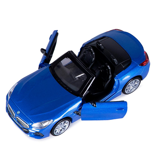 ТМ "Автопанорама" Машинка металлическая 1:30 BMW Z4 M40i, синий, свет, звук,откр. двери, инерция, в/к 18*13,5*9 см в Джамбо Тойз #20