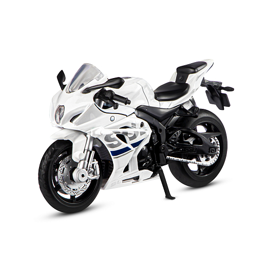 ТМ "Автопанорама" Мотоцикл металл. 1:18 SUZUKI GSR-R1000, белый, свободный ход колес, в/к 9,2 х 4,5 х 14 см в Джамбо Тойз #5