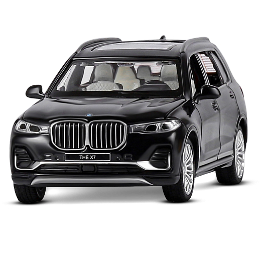 ТМ "Автопанорама" Машинка металлическая 1:32 BMW X7, черный, свет, звук, откр. четыре двери, капот и багажник, инерция, в/к 19*9*7 см в Джамбо Тойз #16