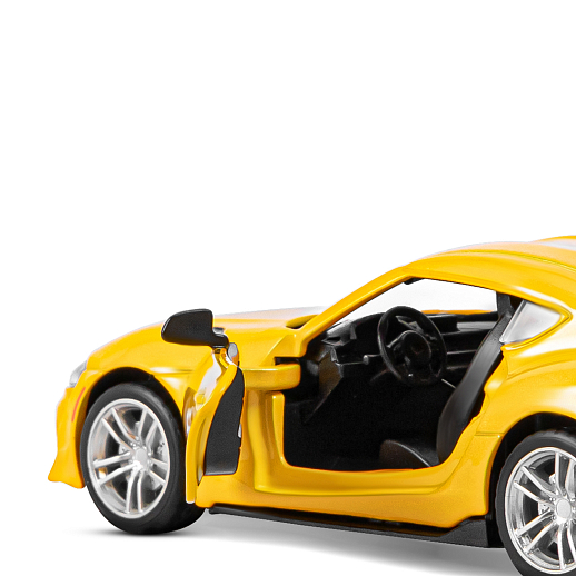ТМ "Автопанорама" Машинка металлическая 1:31 Toyota Supra [US], желтый, откр. двери, свет, звук, инерция в/к 17,5*13,5*9 см в Джамбо Тойз #13