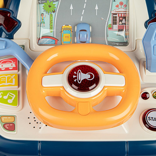 ТМ "Smart Baby" Руль, свет, Шаинский, русская озвучка, цвет синий, в/к 29,7х13х27,5 см в Джамбо Тойз #6