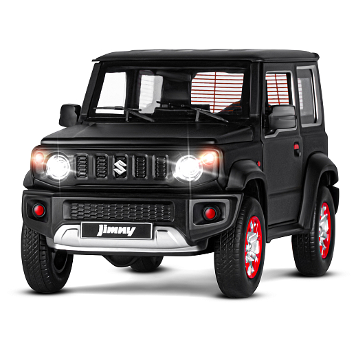 ТМ "Автопанорама" Машинка металлическая, 1:18, Suzuki Jimny, черный, открываются двери, капот и багажник, свободный ход колес, световые и звуковые эффекты, в/к 24,5х12,5х10,5 см в Джамбо Тойз #6