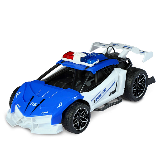 AUTODRIVE_Р/у гоночная машина с паром, М1:22, цвет синий с белым, полиция, в/к 21*10,5*7,5см в Джамбо Тойз #8