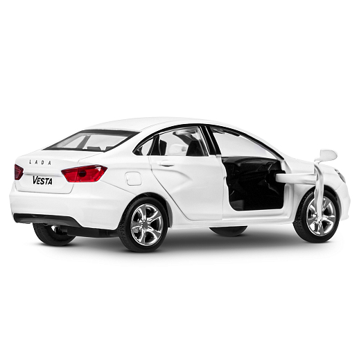 ТМ "Автопанорама" Машинка металлическая 1:43, LADA VESTA белая, откр. 2 двери., инерция в Джамбо Тойз #13