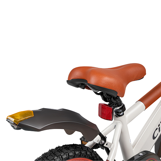 Велосипед двухколёсный CITYRIDE, модель CR-B2-07F52, колеса 12", рама сталь, колеса сталь, балансирные колеса со светом, маячок в заднем крыле, цвет белый в Джамбо Тойз #9