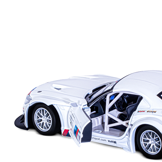 ТМ "Автопанорама" Машинка металлическая 1:24 BMW Z4 GT3, белый, откр. двери, капот, свет, звук, свободный ход колес, в/к 24,5*12,5*10,5 см в Джамбо Тойз #15