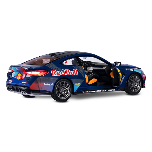 Игрушка для детей: Машинка металлическая, 1:24 BMW, цвет голубой, свет, звук, свободный ход колес, артикул JB1251740 в Джамбо Тойз #8
