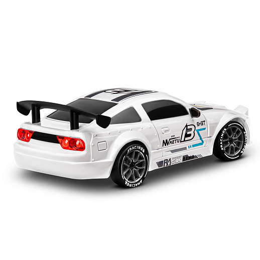 Р/у машинка для дрифта М1:24,2.4GHz,4WD,сменные шины 4шт., конусы 8шт.,свет,с аккум.,цвет белый,в/к 22,5*22,5*7,5см в Джамбо Тойз #5