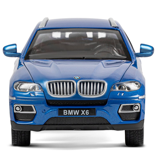ТМ "Автопанорама" Машинка металлическая 1:26 BMW X6, синий, откр. двери, капот и багажник, свет, звук, свободный ход колес, в/к 24,5*12,5*10,5 см в Джамбо Тойз #11