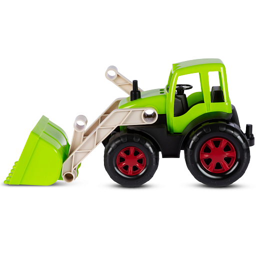 ТМ "Компания Друзей" Трактор с ковшом салатовый, в сетке 33х16х16 см в Джамбо Тойз #3