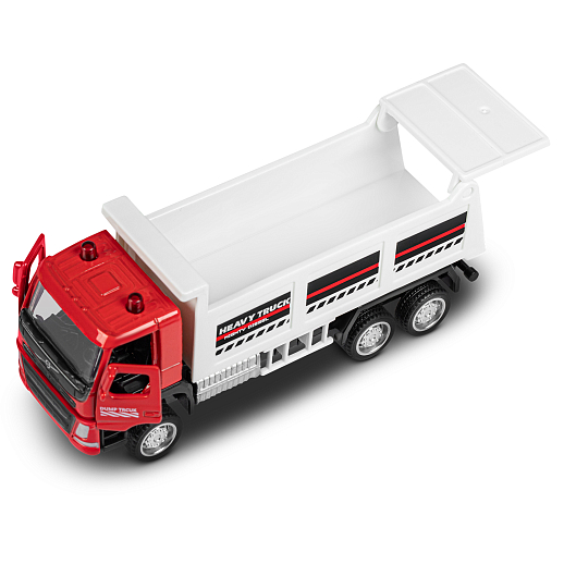 ТМ "Автопанорама" Машинка металлическая 1:72 VOLVO FM грузовик, красный, откр. двери, инерция, в/к 17,5*13*6,5 см в Джамбо Тойз #11