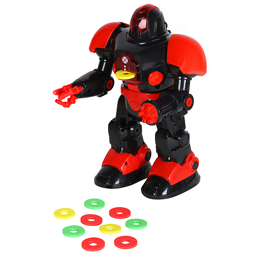 ТМ "Smart Baby" Робот Борис, радиоуправляемый, стреляет дисками, движения (вперед, назад, влево, вправо), танцы, обучение (интересные факты о космосе), функция программирования, в/к 30,5х21,5х13 см в Джамбо Тойз #3