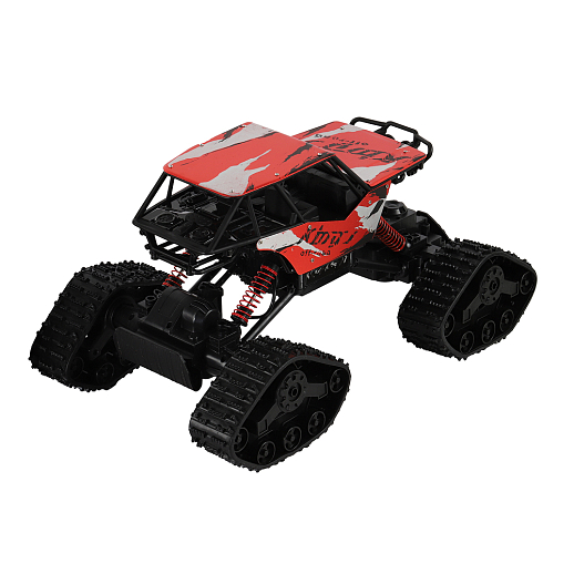 Р/у краулер 4WD на ГУСЕНИЧНОМ ХОДУ, М1:12,2.4GHz,в компл.4сменн. Кол.,5кан:вп/н,пов,преод.препятс,металл.куз,2 цв.в асс,с зар.устр,в/к46,5*26,5*26см в Джамбо Тойз #15