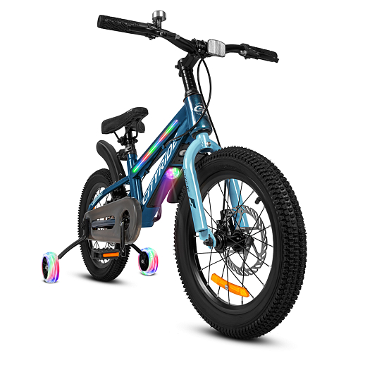 Двухколесный велосипед CITYRIDE, модель CR-B2-10, колеса 16 дюймов, рама сталь, дисковые механические тормоза, свет в раме, балансирные колеса, BT, цвет темно-зеленый в Джамбо Тойз #2