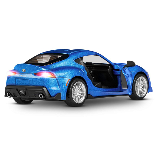 ТМ "Автопанорама" Машинка металлическая 1:31 Toyota Supra, матовый синий, откр. двери, свет, звук, инерция в/к 17,5*13,5*9 см в Джамбо Тойз #18