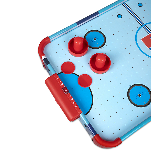 ТМ "Компания друзей" Настольная игра аэрохоккей, питание от батареек + USB, со светом, 60*32*8 см, в/к в Джамбо Тойз #4