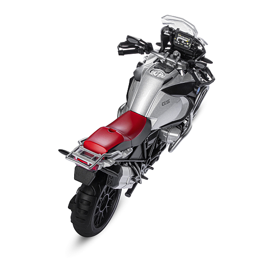 ТМ "Автопанорама" Мотоцикл металл.1:12 BMW R1250 GS Adventure, серебр., св. ход колес, в/к 7,1 х 11,7 х 20,6 см в Джамбо Тойз #11