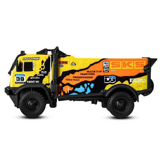 Р/у Грузовик, 4 канала, 3D подсветка корпуса, цвет желтый/оранжевый, в/к 30*15*14см в Джамбо Тойз #3