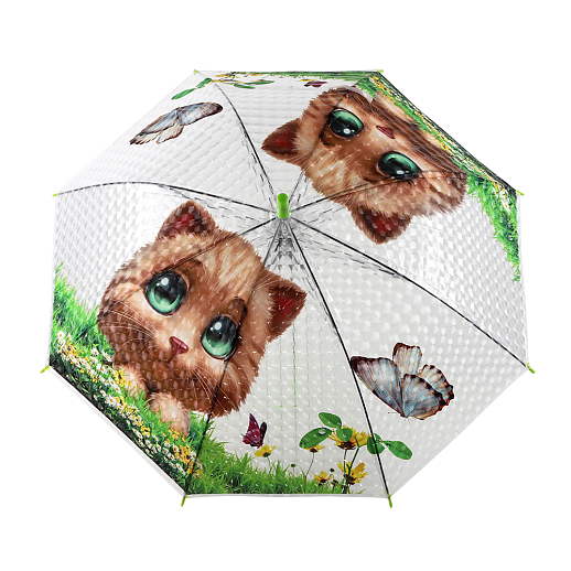 Зонт детский, "Кошка", 84см, в комплекте свисток, ПВХ в Джамбо Тойз #4