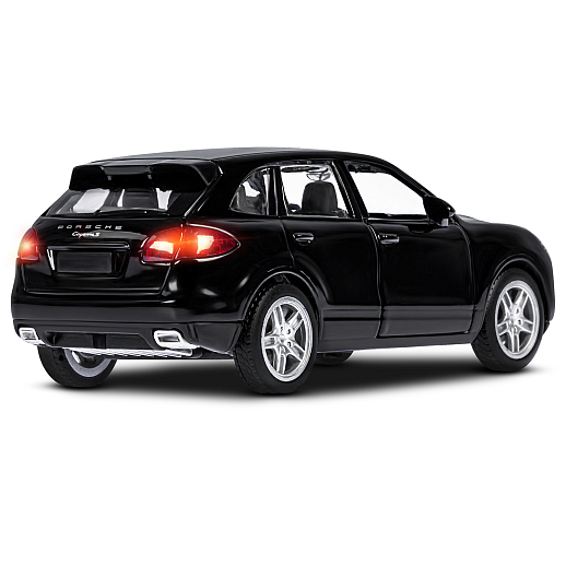ТМ "Автопанорама" Машинка металлическая 1:32 Porsche Cayenne S, черный, свет, звук, откр. двери и багажник, инерция, в/к 17,5*13,5*9 см в Джамбо Тойз #10
