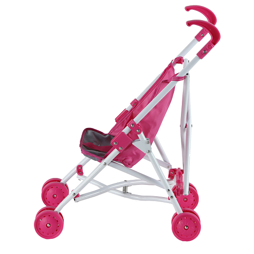 Прогулочная коляска-трость металл., для куклы, цвет фуксии, лаконичный дизайн, в/к 9*9*55 в Джамбо Тойз #6