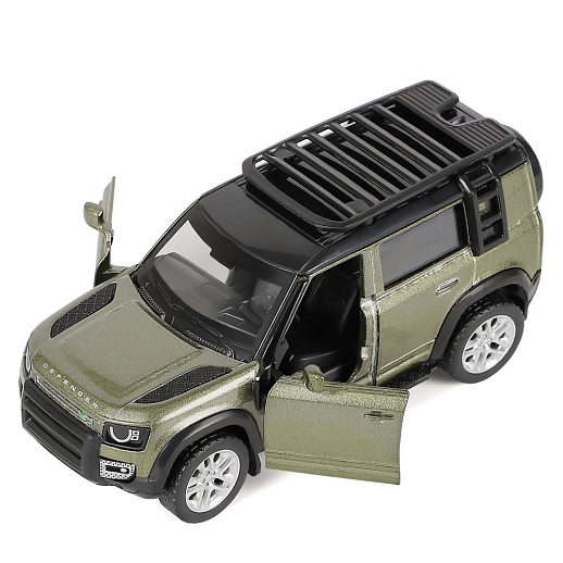 ТМ "Автопанорама" Машинка металл. 1:43 2020 Land Rover Defender 110, оливковый, инерция, откр. двери, в/к 17,5*12,5*6,5 см в Джамбо Тойз #12