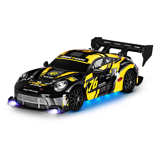Р/У Машина для дрифта,1:24,2.4GHz,4WD,свет,с аккум, цвет желтый/черный, в/к 28*8*22,5см в Джамбо Тойз #6