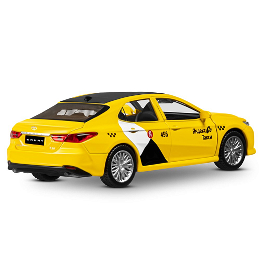 Яндекс Go машинка металлическая, 1:34 Toyota Camry, цвет желтый, инерция, свет, откр. двери, в/к 17,5*13,5*9 см в Джамбо Тойз #9