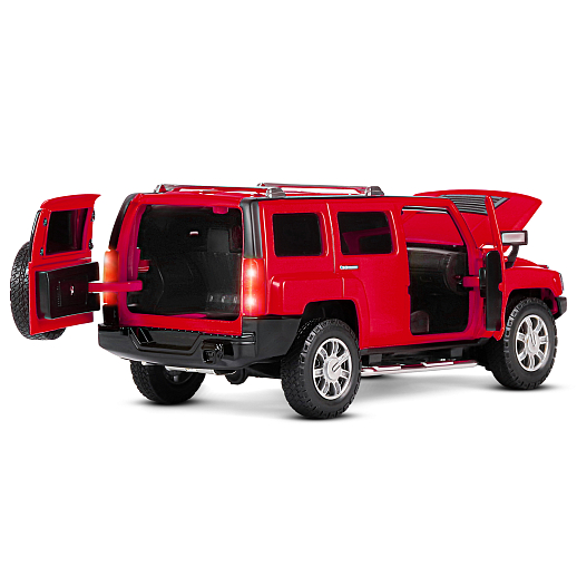 ТМ "Автопанорама" Машинка металлическая, 1:24, Hummer H3, красный,  откр. передние и задняя дверь, капот, свет, звук, свободный ход колес, в/к 24,5 х 12,5 х 10,5 см в Джамбо Тойз #17