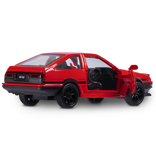 ТМ "Автопанорама" Машинка металл. 1:37 Toyota AE86, красный, инерция, откр. двери, в/к 17,5*12,5*6,5 см в Джамбо Тойз #10