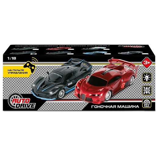 AUTODRIVE Р/У Машинка, 1:18, 4 канала, свет, черно-синий, в/к 10,5*8*21,5 см в Джамбо Тойз #7