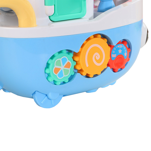 ТМ "Smart Baby" Развивающая игрушка "Кораблик" цвет голубой, 29 звуков, стихов, мелодий. Сказки и потешки. Свет, звук, регулирующаяся громкость, в/к 26,5x17x26,8 см в Джамбо Тойз #8