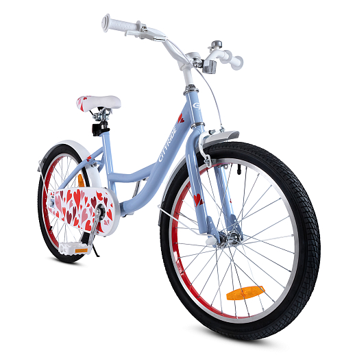 Велосипед двухколёсный CITYRIDE, модель CR-B2-04H, колеса 20", рама сталь, колеса алюмниий, подножка, картриджная каретка, цвет голубой в Джамбо Тойз #5