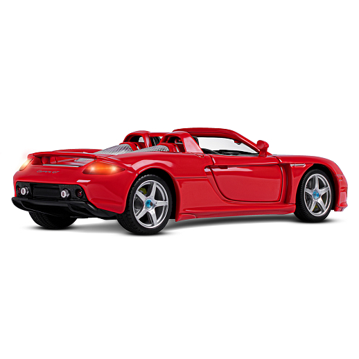 ТМ "Автопанорама" Машинка металлическая, 1:24, Porsche Carrera GT, красный, откр. двери, капот и багажник, свет, звук, свободный ход колес, в/к 24,5х12,5х10,5 см в Джамбо Тойз #10
