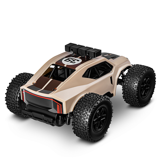 Р/У скоростной внедорожник,2.4GHz,М1:20,с аккум,цвет бежевый с коричн.полосами,в/к 25,4*10,7*15,5см в Джамбо Тойз #4