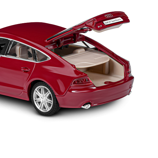ТМ "Автопанорама" Машинка металлическая 1:24 Audi A7, бордовый, откр. двери, капот и багажник, свет, звук, свободный ход колес, в/к 24,5*12,5*10,5 см в Джамбо Тойз #17