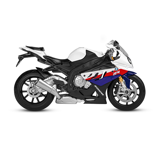 ТМ "Автопанорама" Мотоцикл металл. 1:12 BMW S1000RR, белый, свободный ход колес, в/к 7,1*11,7*20,6 см в Джамбо Тойз #8