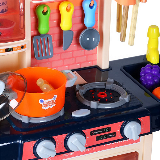 Игровой набор Amore Bello "Кухня" с паром, кран с водой, свет, звук, продукты меняют цвет, в комплекте 42 предмета, в/к  48х15х36 см в Джамбо Тойз #5