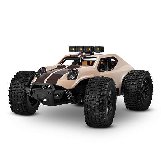 Р/У скоростной внедорожник,2.4GHz,М1:20,с аккум,цвет бежевый с коричн.полосами,в/к 25,4*10,7*15,5см в Джамбо Тойз #2