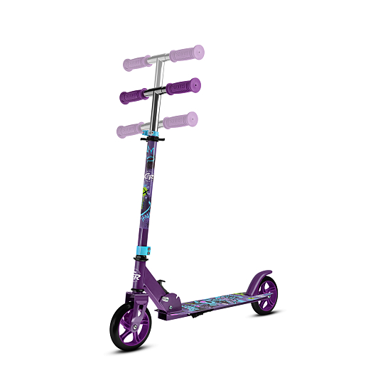 Самокат  из 100% стали с полиуретановым колесом диаметром 145 мм, подшипником ABEC-7 Ручка TRP и подставка для ногРазмер изделия: 76 * 32 * 96 смУпаковка: 1 шт / коробка, 23*12*68.5 см размер деки:: 51X12 см, фиолетовый в Джамбо Тойз #14