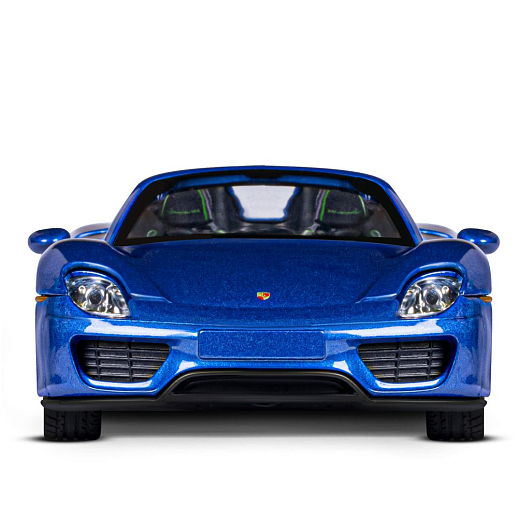 ТМ "Автопанорама" Машинка металлическая, 1:24, Porsche 918 Spyder, синий перламутр, откр. двери, капот и багажник, свет, звук, свободный ход колес, в/к 24,5х12,5х10,5 см в Джамбо Тойз #11