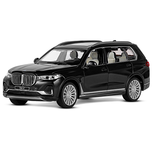 ТМ "Автопанорама" Машинка металлическая 1:32 BMW X7, черный, свет, звук, откр. четыре двери, капот и багажник, инерция, в/к 19*9*7 см в Джамбо Тойз #17