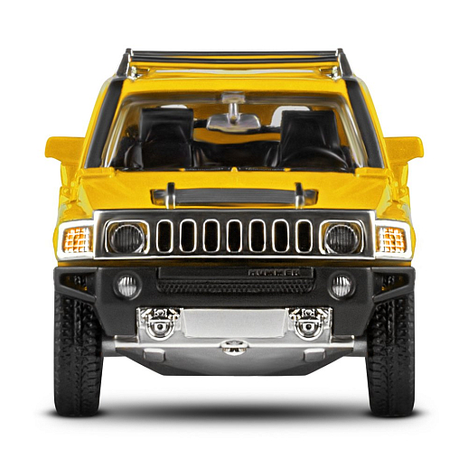 ТМ "Автопанорама" Машинка металлическая 1:32 Hummer H3, желтый, свет, звук, откр. двери и багажник, инерция, в/к 18*13,5*9 см в Джамбо Тойз #11