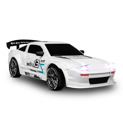 Р/у машинка для дрифта М1:24,2.4GHz,4WD,сменные шины 4шт., конусы 8шт.,свет,с аккум.,цвет белый,в/к 22,5*22,5*7,5см в Джамбо Тойз #16