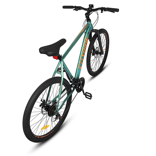 Велосипед двухколёсный CITYRIDE, модель CR-B2-SH01, рама сталь, размер колёс 26", двойные алюминиевые обода, 21 скорость, амортизационная вилка, цвет зеленый в Джамбо Тойз #3