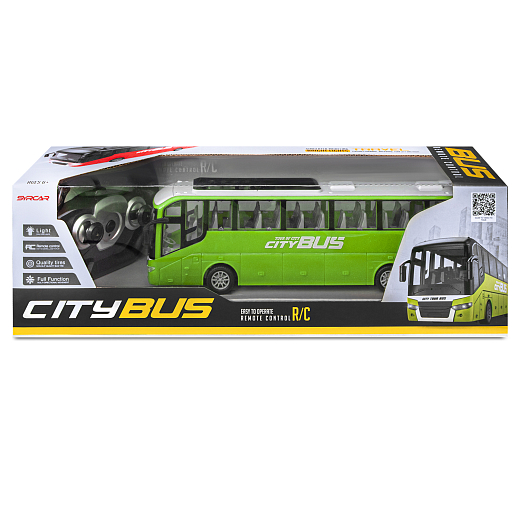 Р/У автобус,  с аккум., цвет зеленый, в/к 37,5*13,5*13,5см в Джамбо Тойз #13