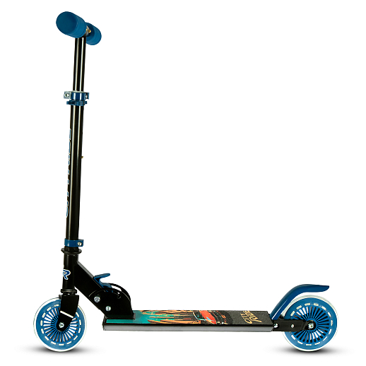 2хкол. самокат CITYRIDE HW 120, ал. 50/50% , t-bar алюм, дека сталь, грипсы 95мм TPR, колеса PVC со светом  120/120 мм в Джамбо Тойз #5