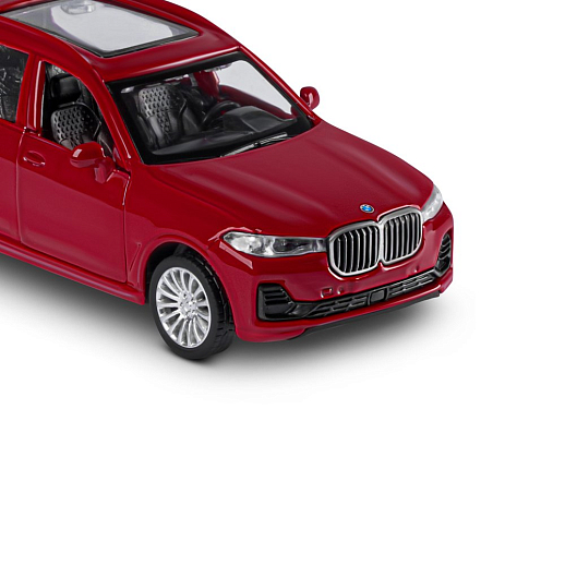 ТМ "Автопанорама" Машинка металлическая, 1:44, BMW X7, красный металлик, откр. двери, в/к 17,5*12,5*6,5 см в Джамбо Тойз #16
