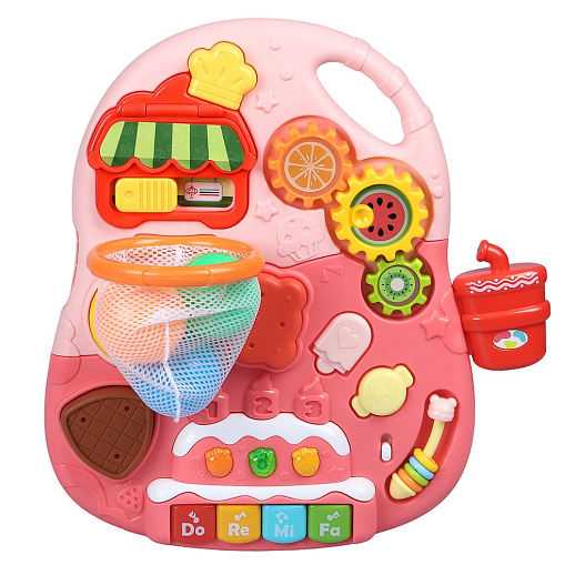 Ходунки, игровой центр, свет, звук, цвет розовый, в/к 38х11х34,5 см в Джамбо Тойз #13